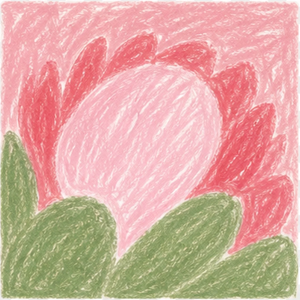 プロテアの花のらくがき表示